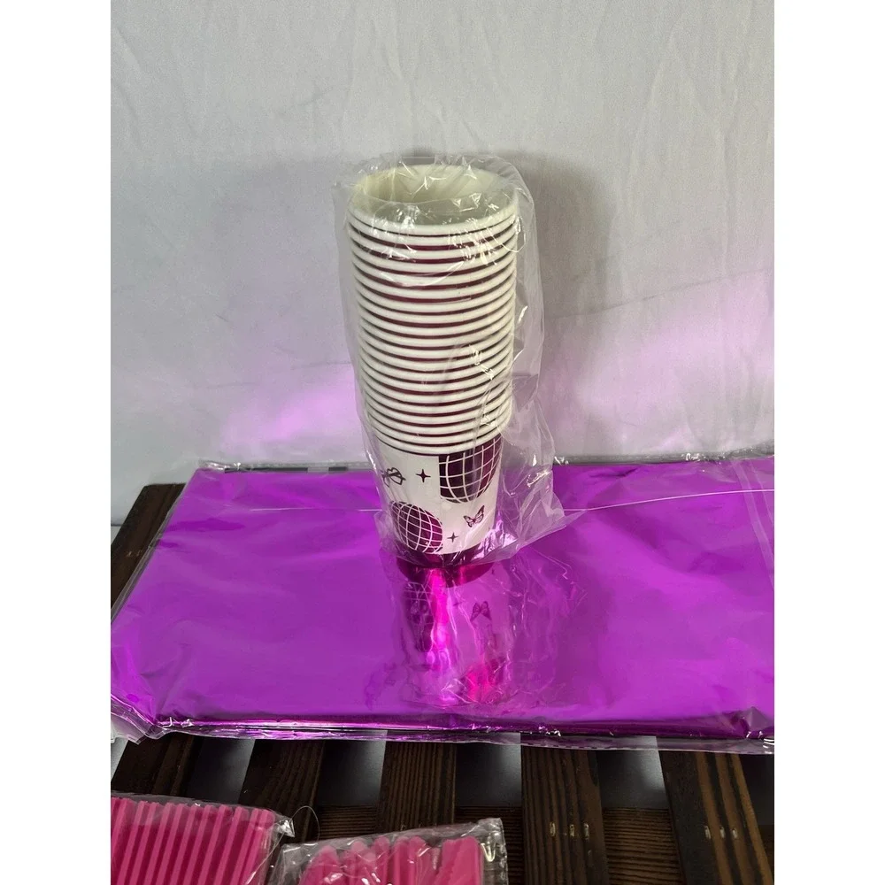 ink Party Supplies Set – Plates,‎ Cups, Napkins, and Utensils (New in Package)